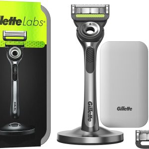 GilletteLabs avec barre exfoliante rasoir 5 lames avec étui