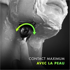 GilletteLabs avec barre exfoliante rasoir 5 lames avec étui